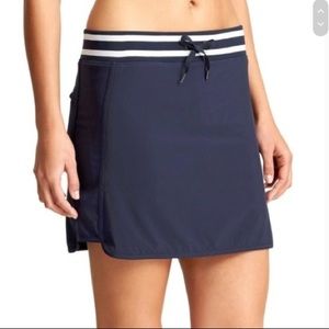 Athleta Skirt Skort Sonara Navy Stripe
